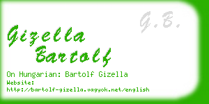 gizella bartolf business card